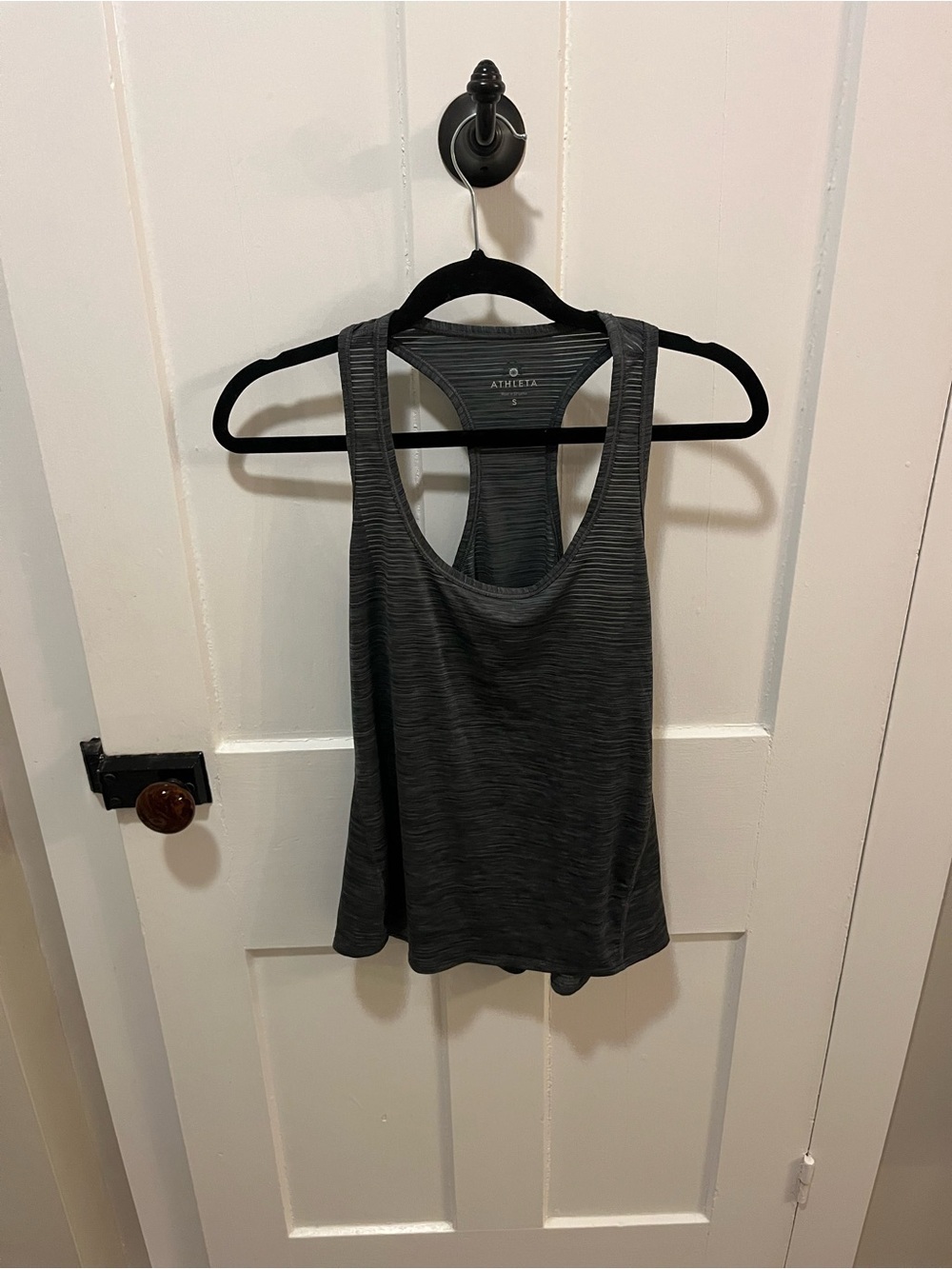 Athleta Gray Razor Back Tank Top Size Small